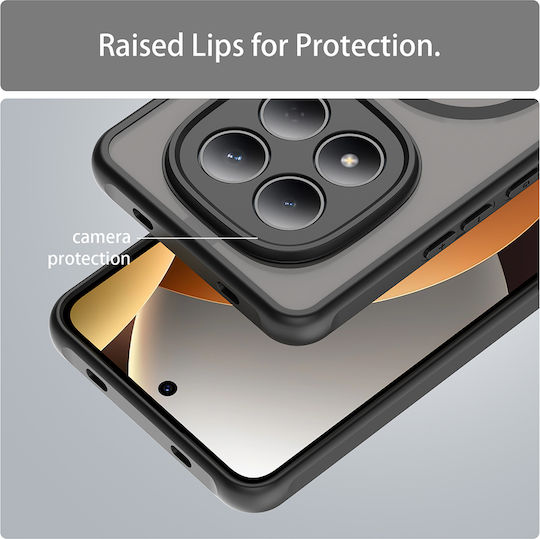 Techsuit Halofrost II Umschlag Rückseite Kunststoff Schwarz Redmi Note 15 Pro 4G