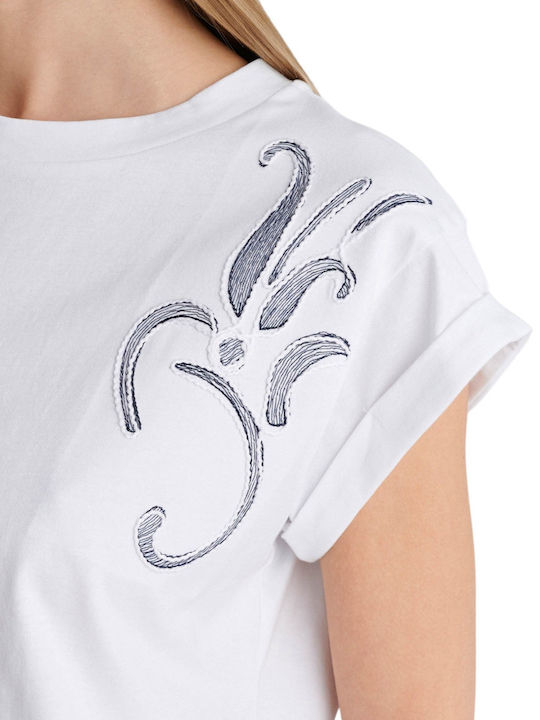 Women's Cotton Short Sleeve Blouse White