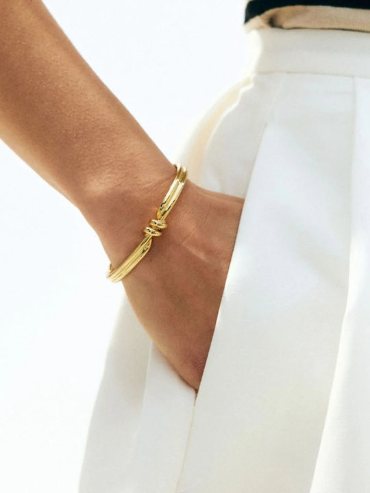 Edblad Women's Bracelet Handcuffs Made of Gold Plated Steel 16cm