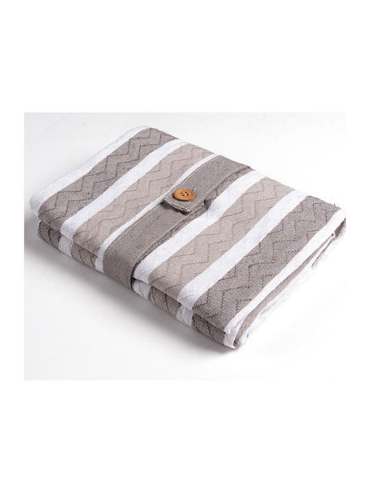 Silk Fashion Ριχτάρι Διθέσιου Καναπέ 180x250εκ. Beige