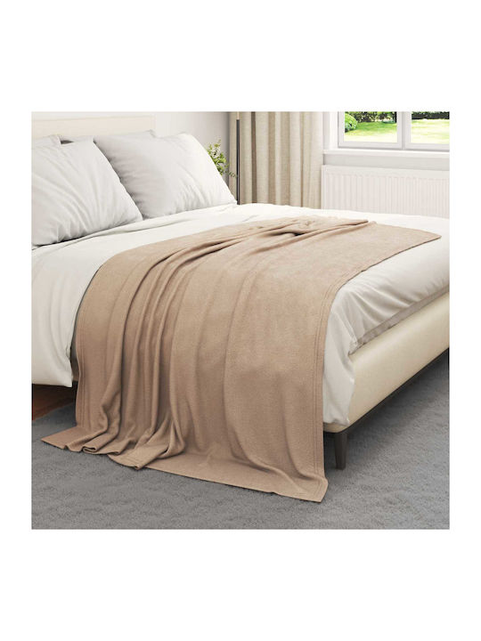 vidaXL Ριχτάρι Πολυθρόνας Fleece 200x150εκ. Καμηλοπάρδαλη