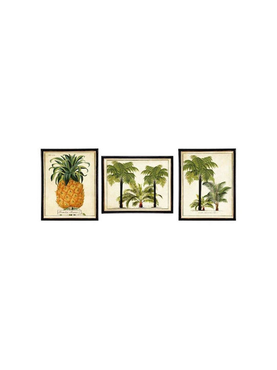 Atmosphera Tropical Pineapple Κάδρο σε Καμβά 20x25cm