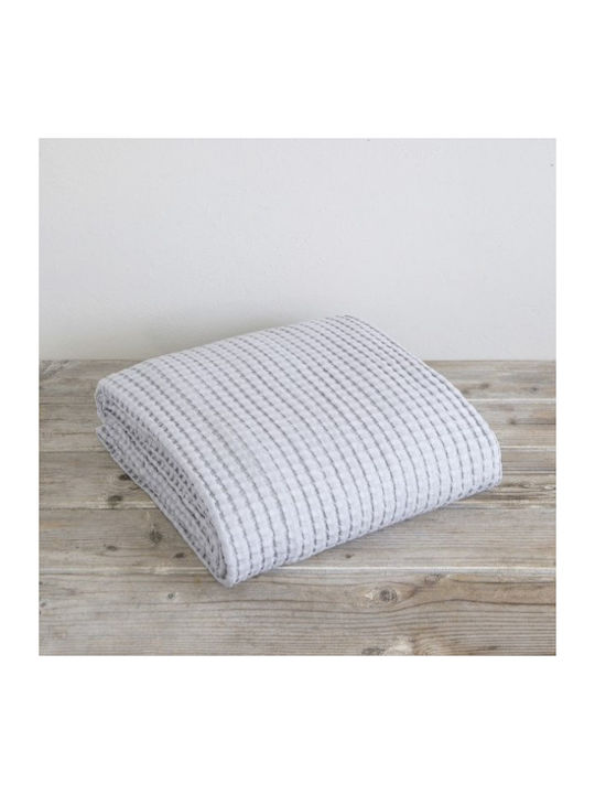 Nima Comfy Κουβέρτα Πικέ King Size 270x270εκ. Γκρι