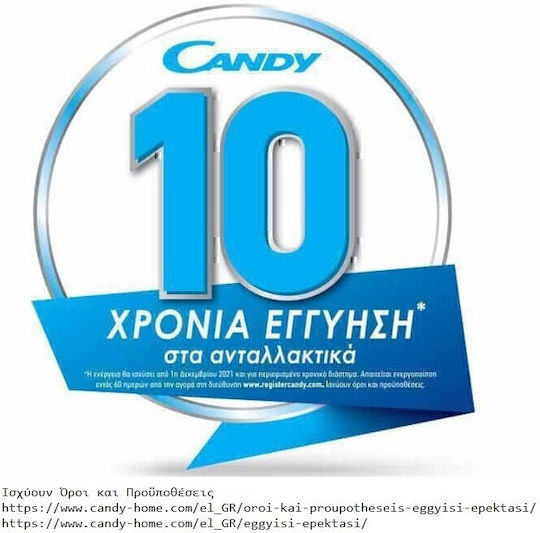 Candy Idea Εστία Υγραερίου Αυτόνομη Inox 59.5x51εκ. Ασημί