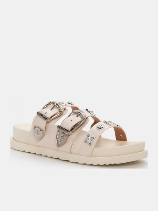 Flache Sandalen Für Damen Flatforms Beigen