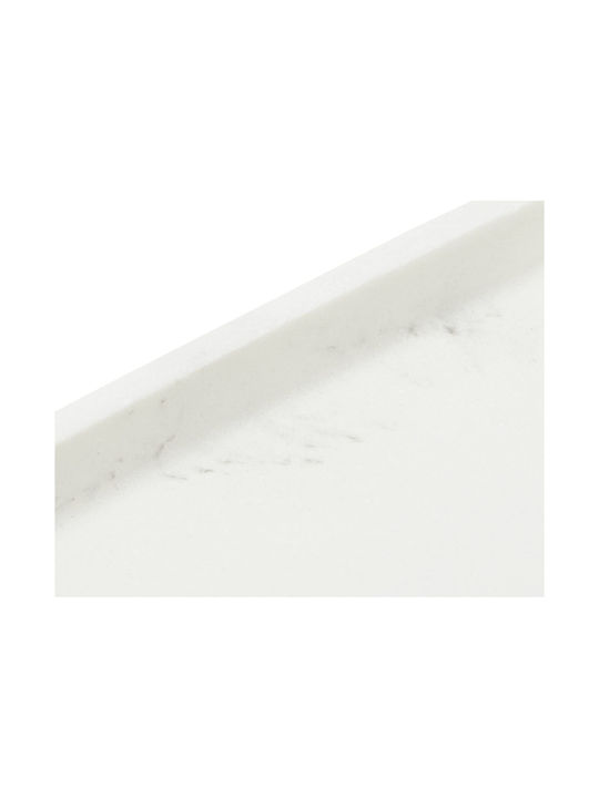 Dimitracas Marble Σαπουνοθήκη Επιτραπέζια από Ρητίνη Λευκή