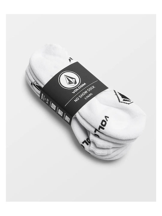 Volcom Men's Socks White 3Pack Volcom Men's Socks White 3Pack