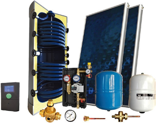 Sonne Solar G20 Phaethon Glass Triple Energy Forced Circulation Water Heating System Two Heat Exchangers 200lt/4m²