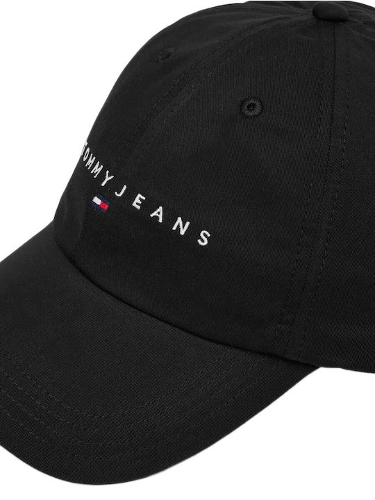 Tommy Jeans Am0am14198 Bds Черна Шапка Linear Logo Cap