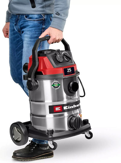Einhell TE-VC 2580 SACL Vacuum Wet / Dry 1100W with Stainless Bin 25lt