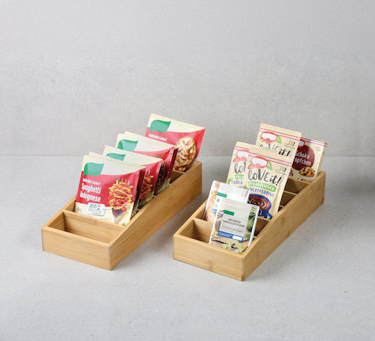 Kesper Bamboo Tabletop Spice Rack Organizer Brown