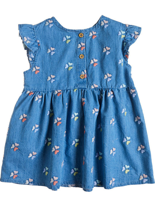 Girls Dress Denim Blue