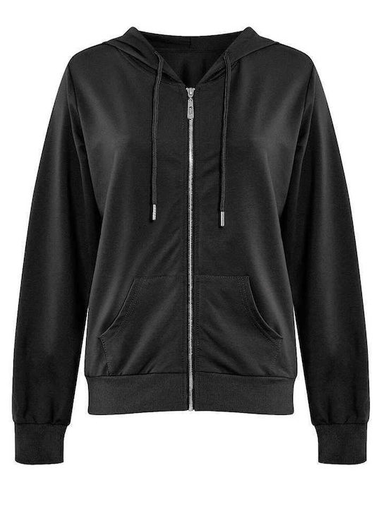 Celestino Strickjacke Für Damen Sport Baumwolle Schwarz