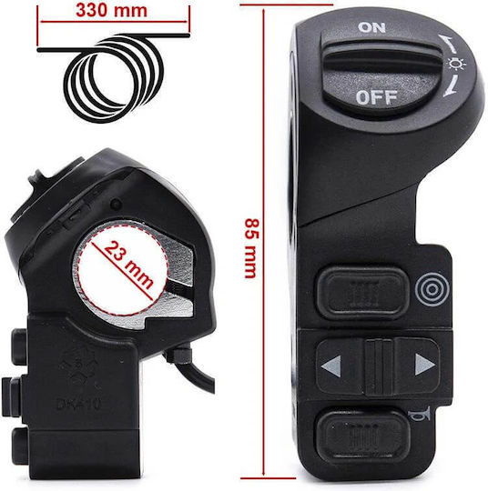 Electric Scooter Controller 3f 32 Cm Ewheel Smartgyro Crossover Lights Indicators Horn Motor Black