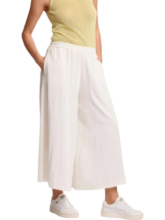 Women's Fabric Trousers Latte-Panna