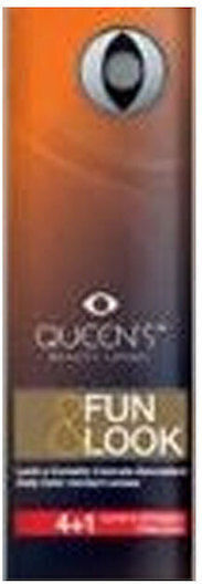 Queen's Fun & Look 5 Ημερήσιοι Έγχρωμοι Χωρίς Διοπτρία Φακοί Επαφής Solid Black