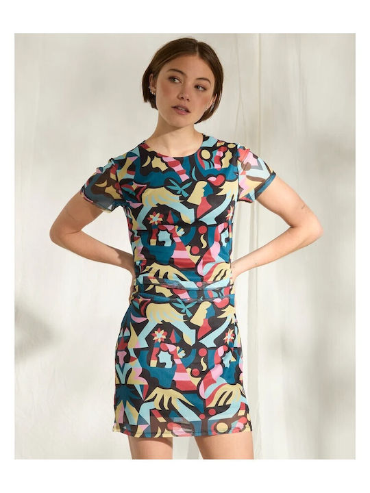 Dress Καλοκαιρινό Mini Φόρεμα Multi
