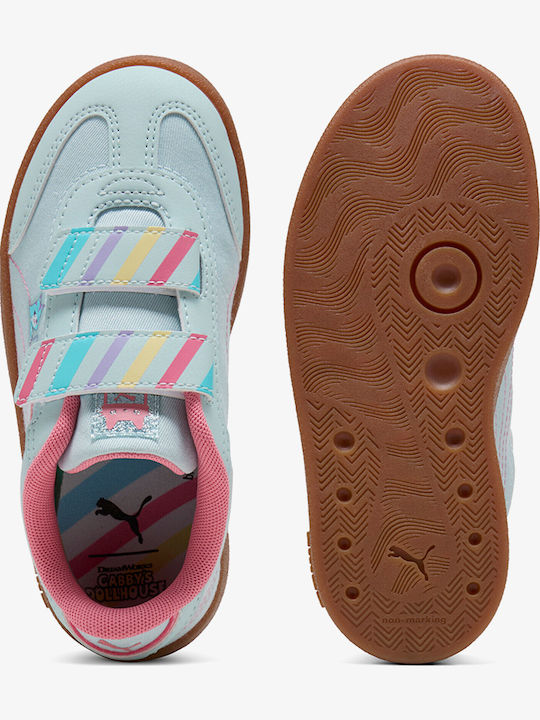 Club Ii Era Kids Sneakers Anatomic with Hoop & Loop Closure Light Blue