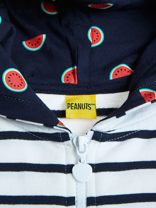 Kids Cardigan Sweatshirt with Hood White