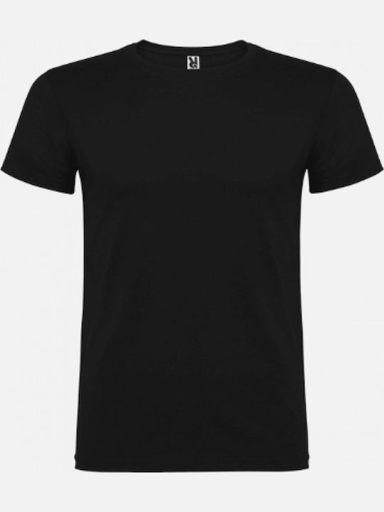 Roly Beagle Men's Promotional Short Sleeve T-Shirt in Black Colour