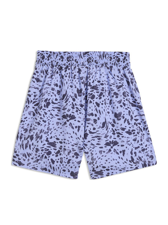 Woven Women's High Waist Activewear Shorts Purple