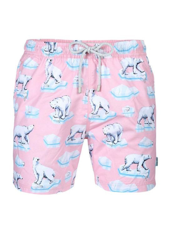 Men's Swimwear Shorts Pink Ice Bear