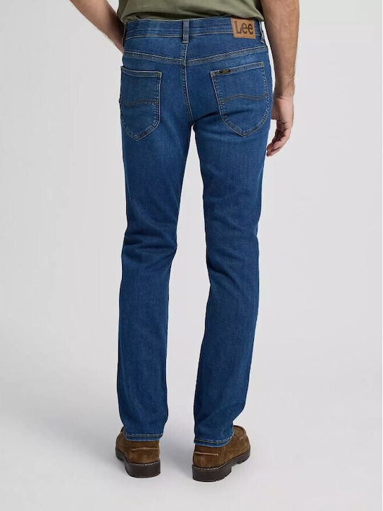 Lee Men's Elastic Jeans Regular Fit Straight Blue