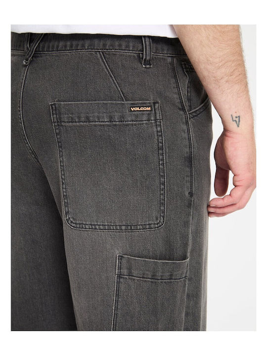 Kraftsman Men's Jeans Pants with Loose Tapered Fit Black Grey