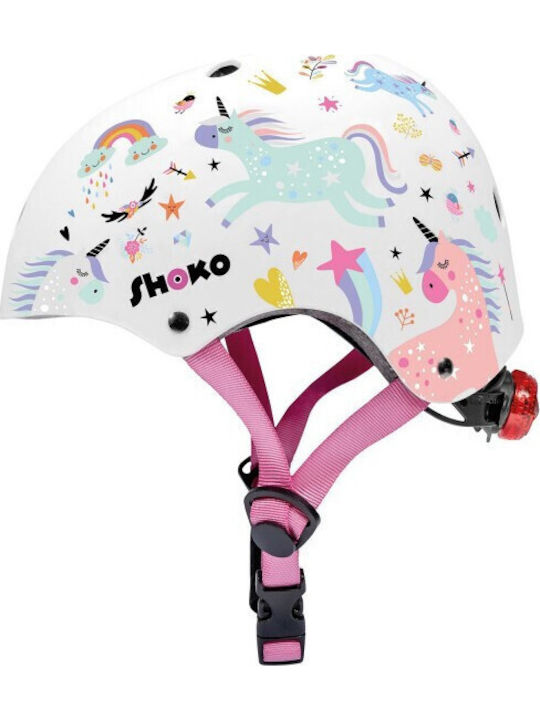 AS Shoko Cască pentru Scooter pentru Copii Albă