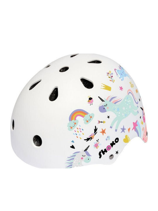 AS Shoko Cască pentru Scooter pentru Copii Albă