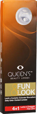Queen's Fun & Look 5 Lentile De Contact Colorate Daily Fără Dioptrii Roșii Solide