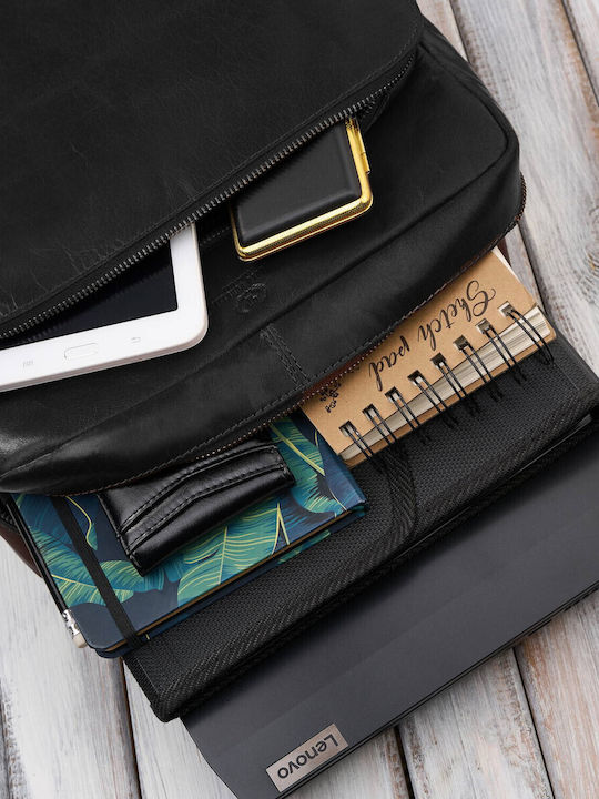 Rucsac Bărbătesc Vintage din Piele pentru Laptop Urban Negru Office la Colegiu Im-07-bl Rucsac Bărbătesc Vintage din Piele pentru Laptop Urban Negru Office la Colegiu Im-07-bl