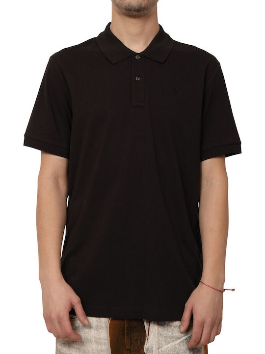 Essential Polo Herrenbluse Kurzarm Schwarz