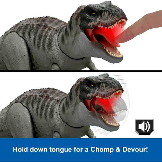 Figură de Acțiune Rebirth Power Devour Tyrannosaurus Rex Jurassic World Dinozaur cu Sunete 55cm