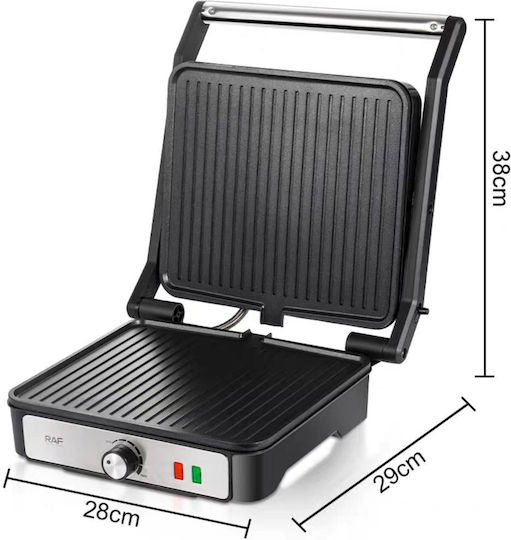 Raf Τοστιέρα για 2 Τοστ 2000W Inox