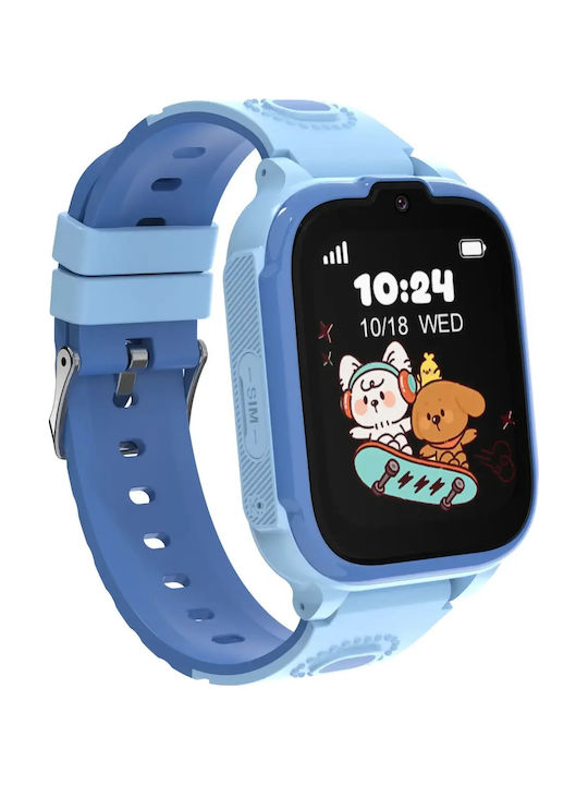 Nubki Kinder-Smartwatch 4G mit Kamera Blau