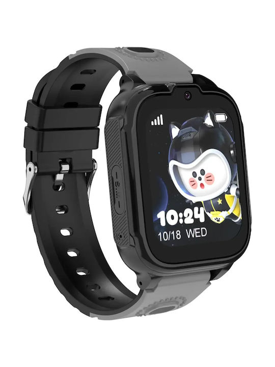 Nubki Kinder-Smartwatch 4G Mit Kamera Schwarz