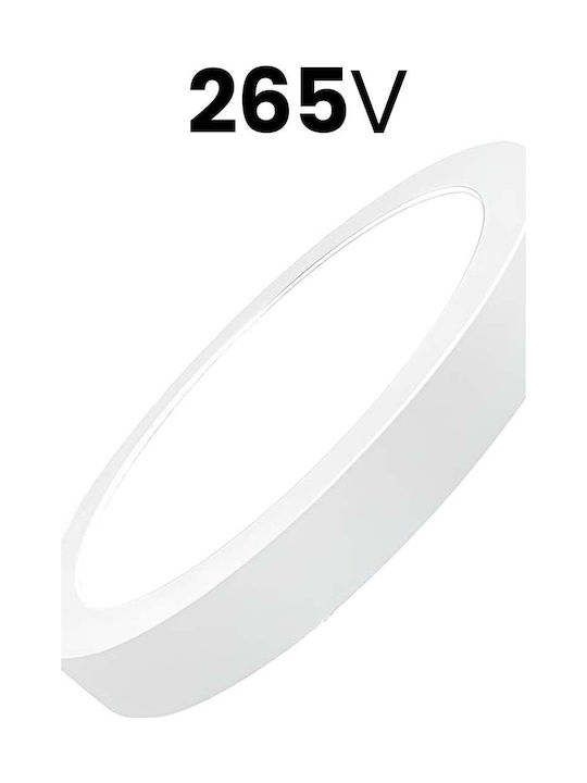 Avizar Round Led Light Panel 18w 220×220mm Ultra-thin Elegant Design White