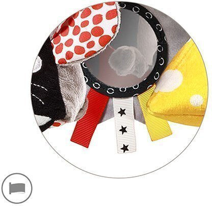 Babyono Hanging Baby Toys for Cot and Stroller with Teether Mouse for Newborns