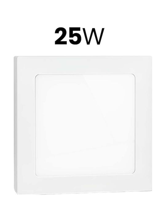 Avizar Square Led Panel 25w 29.2x29.2cm Low Consumption White