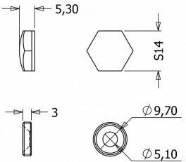 Metalor Screw Cap with Diameter M15mm