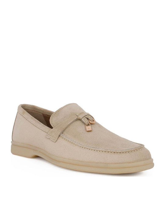 Komis & Komis Leather Women's Loafers in Brown Color