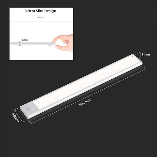 LED Iluminare Liniară De Perete Alb Cald 60cm