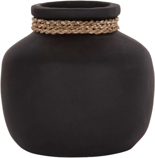 Freebox Decorative Vase Ceramic Black