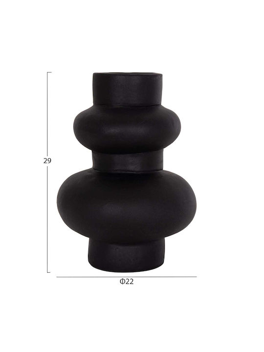 Freebox Decorative Vase Ceramic Black