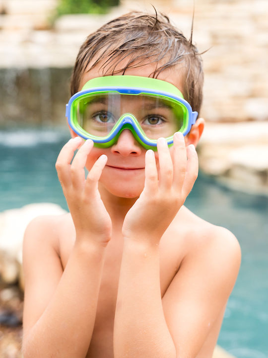 Splash About Splash Kids Swimming Goggles With Anti-Glare Green Lenses