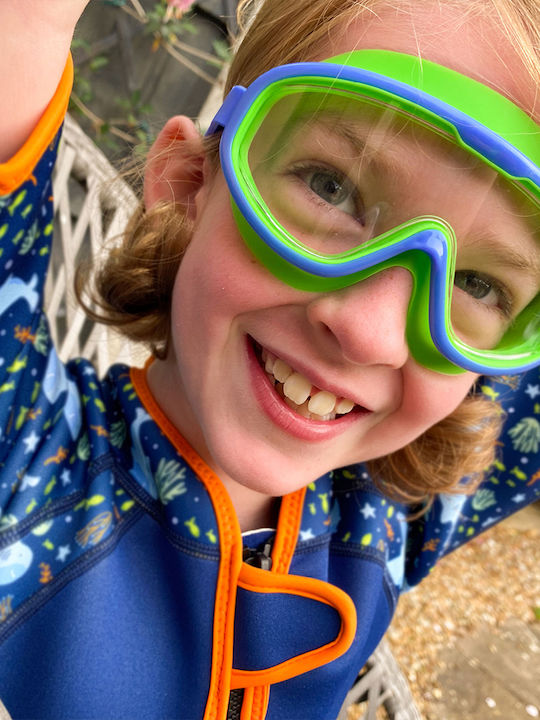 Splash About Splash Kids Swimming Goggles With Anti-Glare Green Lenses