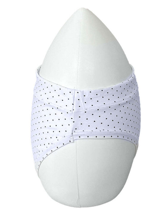 Baumwoll Damen-Slip Weiß 1628-Weiß-L