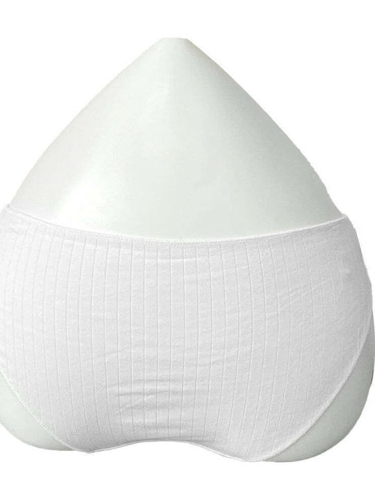 Baumwoll Damen-Zeichenfolge Weiß 0787-Weiß-M