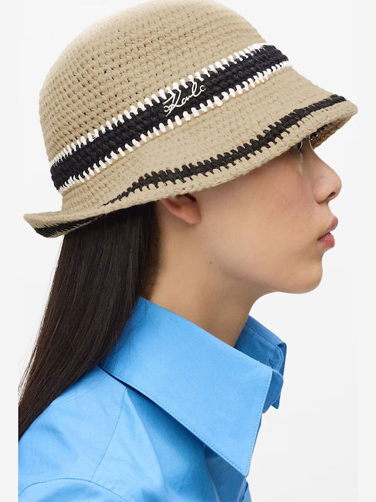 Karl Lagerfeld Γυναικείο Καπέλο Cloche Μπεζ